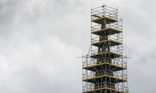 Echafaudages - Clocher de Plougastel (29).