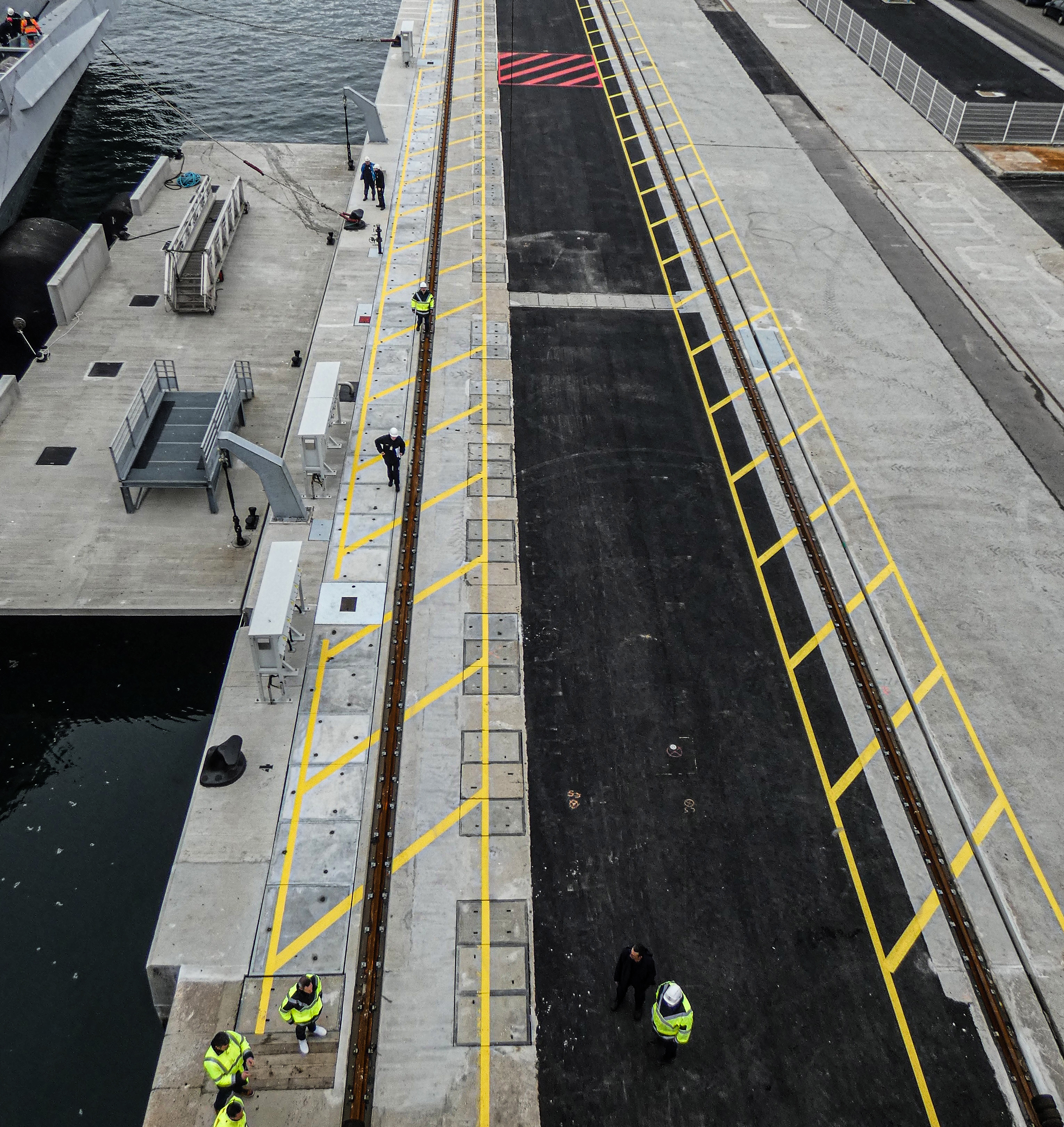 Refonte de quais dans l’Arsenal de Brest 