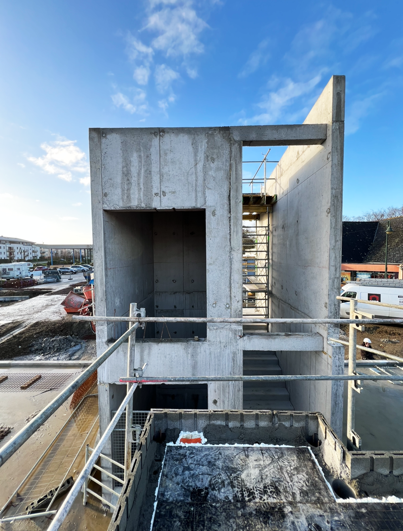 Construction de la mairie de Pleurtuit (35).